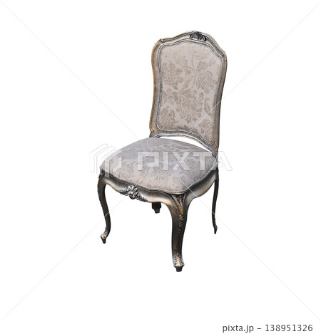 chair isolate on a transparent background, interior furniture, 3D illustration, cg render chair isolate on a transparent background, interior furniture, 3D illustration, cg render 138951326