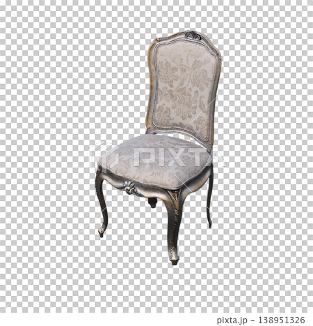 chair isolate on a transparent background, interior furniture, 3D illustration, cg render chair isolate on a transparent background, interior furniture, 3D illustration, cg render 138951326