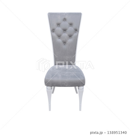 chair isolate on a transparent background, interior furniture, 3D illustration, cg render chair isolate on a transparent background, interior furniture, 3D illustration, cg render 138951340
