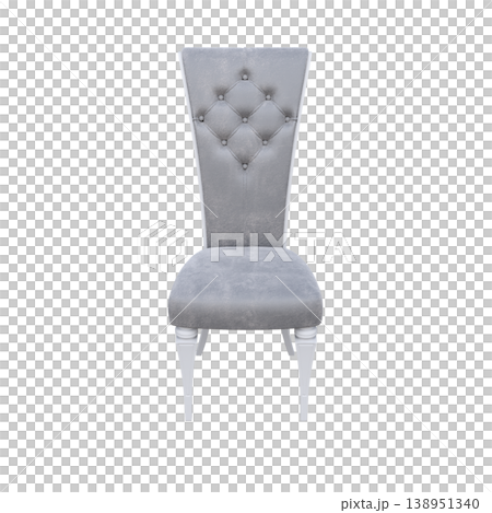chair isolate on a transparent background, interior furniture, 3D illustration, cg render chair isolate on a transparent background, interior furniture, 3D illustration, cg render 138951340
