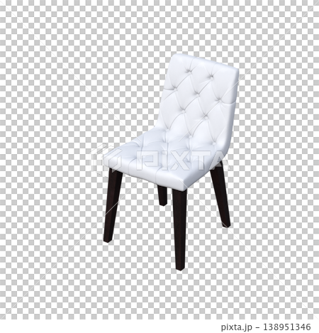 chair isolate on a transparent background, interior furniture, 3D illustration, cg render chair isolate on a transparent background, interior furniture, 3D illustration, cg render 138951346