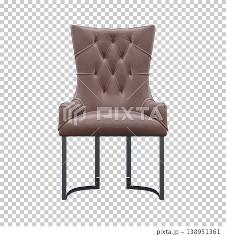 chair isolate on a transparent background, interior furniture, 3D illustration, cg render chair isolate on a transparent background, interior furniture, 3D illustration, cg render 138951361