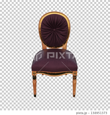 chair isolate on a transparent background, interior furniture, 3D illustration, cg render chair isolate on a transparent background, interior furniture, 3D illustration, cg render 138951373