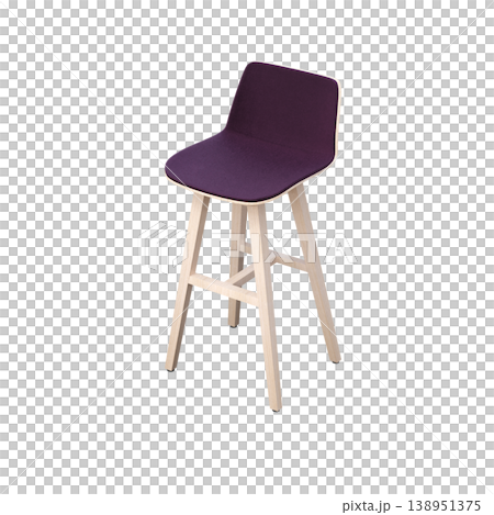 chair isolate on a transparent background, interior furniture, 3D illustration, cg render chair isolate on a transparent background, interior furniture, 3D illustration, cg render 138951375