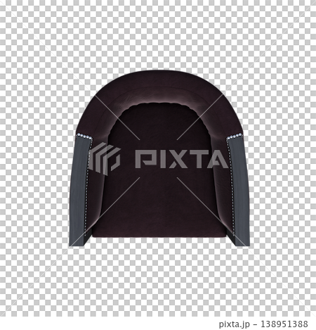 chair isolate on a transparent background, interior furniture, 3D illustration, cg render 138951388