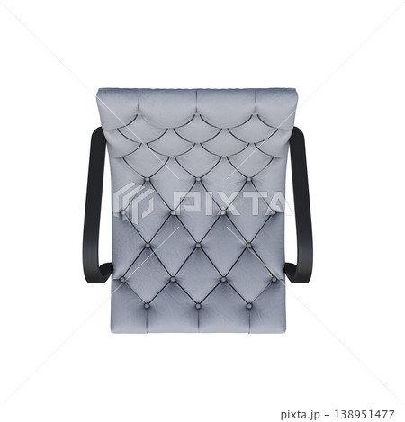 chair isolate on a transparent background, interior furniture, 3D illustration, cg render 138951477