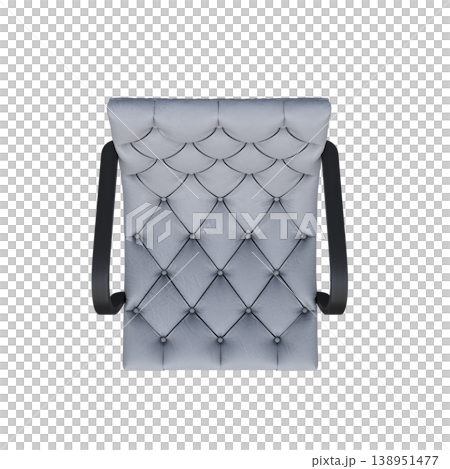 chair isolate on a transparent background, interior furniture, 3D illustration, cg render 138951477