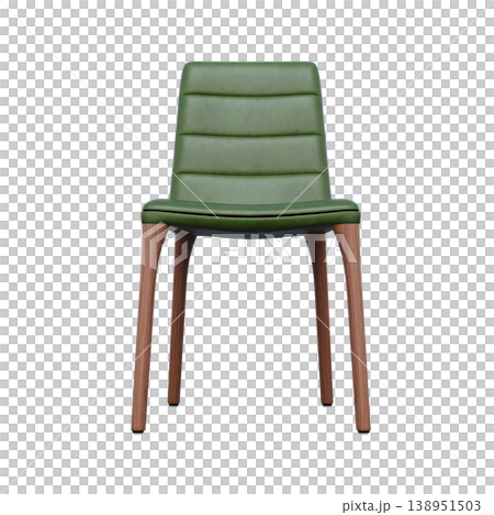 chair isolate on a transparent background, interior furniture, 3D illustration, cg render chair isolate on a transparent background, interior furniture, 3D illustration, cg render 138951503