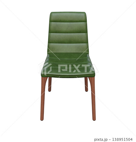 chair isolate on a transparent background, interior furniture, 3D illustration, cg render 138951504