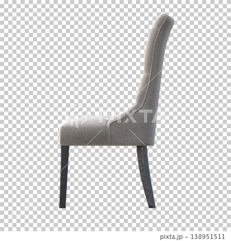 chair isolate on a transparent background, interior furniture, 3D illustration, cg render chair isolate on a transparent background, interior furniture, 3D illustration, cg render 138951511