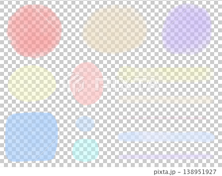 Colorful watercolor frame material Colorful watercolor frame material 138951927