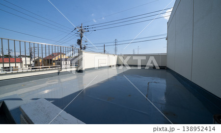 防水工事をした屋上 防水工事をした屋上 138952414