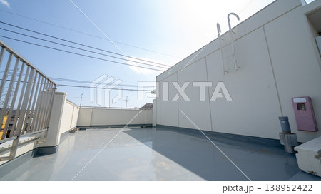 防水工事をした屋上 防水工事をした屋上 138952422