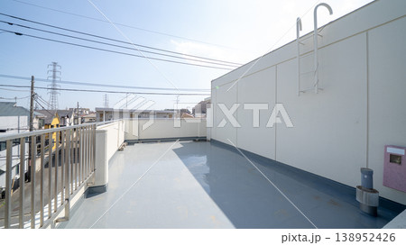 防水工事をした屋上 138952426