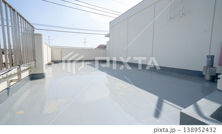 防水工事をした屋上 防水工事をした屋上 138952432