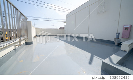 防水工事をした屋上 防水工事をした屋上 138952433