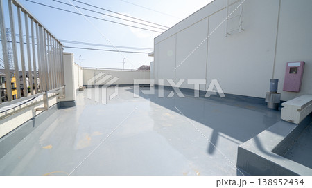 防水工事をした屋上 防水工事をした屋上 138952434