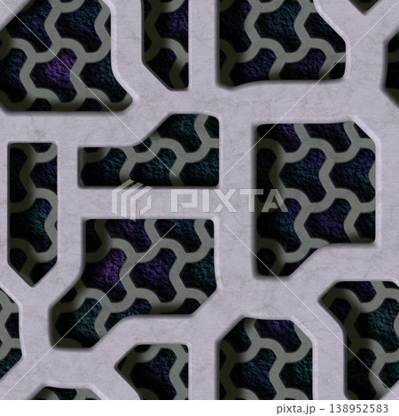 Seamless steel floor plate texture. High resolution photo filter. 138952583