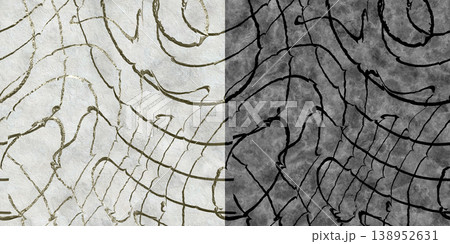 Vintage wall with rough cracked paint. Concrete texture via an alpha channel. 138952631