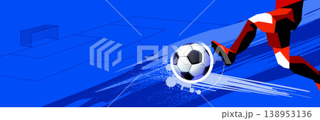 Grunge vector poster for Soccer Tournament 2026 featuring dynamic brush textures 138953136