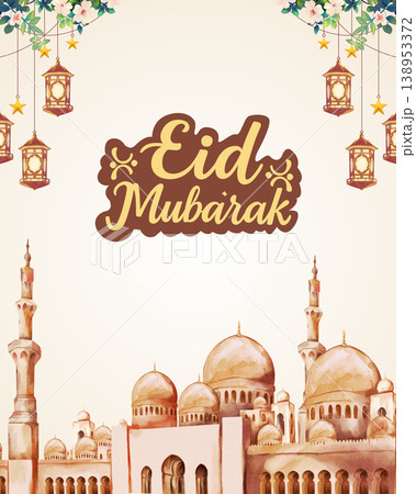 greeting card design for holy month greeting card design for holy month 138953372