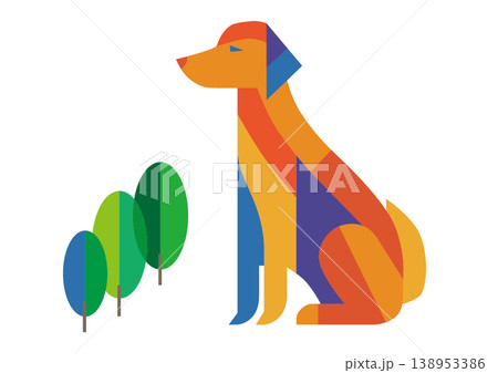 災害現場で活躍する救助犬の犬イラストアイコン素材 災害現場で活躍する救助犬の犬イラストアイコン素材 138953386