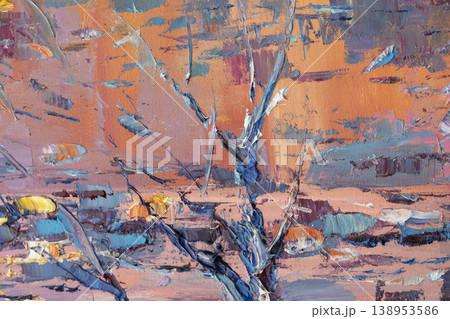 Oil painting, abstract drawing, handmade Oil painting, abstract drawing, handmade 138953586