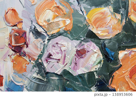 Oil painting, abstract drawing, handmade Oil painting, abstract drawing, handmade 138953606