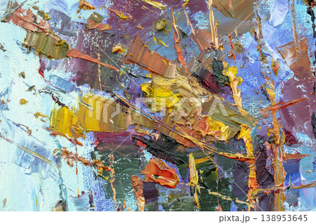 Oil painting, abstract drawing, handmade Oil painting, abstract drawing, handmade 138953645