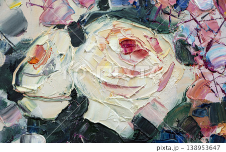 Oil painting, abstract drawing, handmade Oil painting, abstract drawing, handmade 138953647