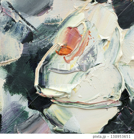 Oil painting, abstract drawing, handmade 138953651