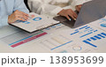Business professionals analyzing financial data and charts 138953699