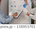 Close-up of professionals analyzing financial charts 138953701