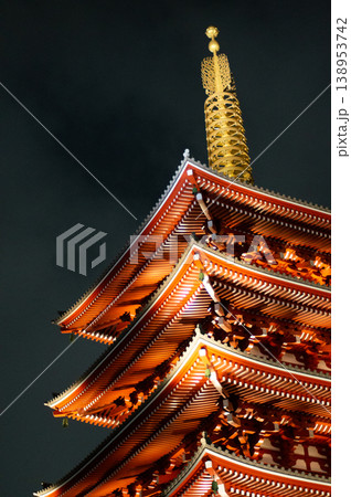 浅草寺の夜 浅草寺の夜 138953742