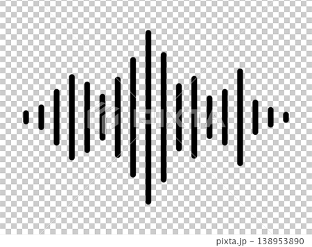 聲波,音訊波形圖示 02 聲波,音訊波形圖示 02 138953890