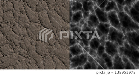 Seamless pattern of polished elephant skin. Animal hide via an alpha channel. 138953978