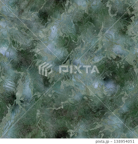 Seamless marble with emerald vein texture. High resolution photo filter. 138954051