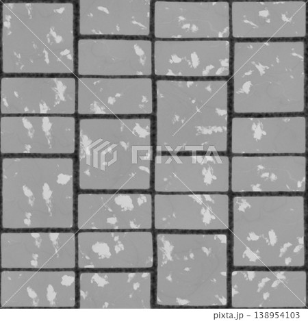 Seamless pattern of natural sandstone tiles stitched together with clay. 138954103