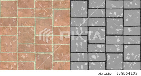 Seamless pattern of natural sandstone tiles. Wall texture via an alpha channel. Seamless pattern of natural sandstone tiles. Wall texture via an alpha channel. 138954105