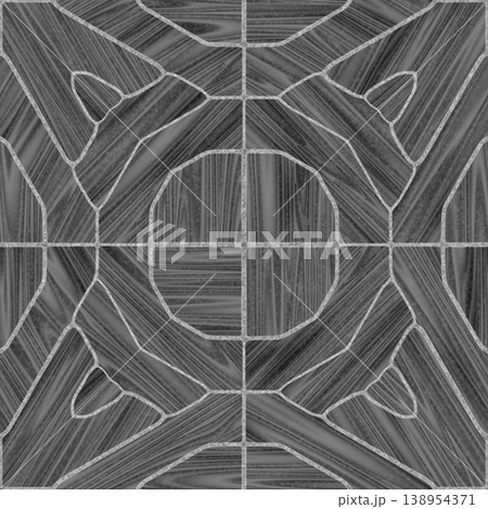 Dark Grayscale Parquet Shading Map Dark Grayscale Parquet Shading Map 138954371