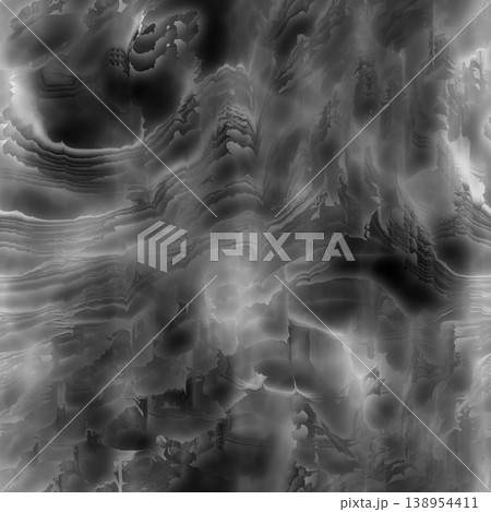 Dark Flowing Organic Strata Displacement Map 138954411