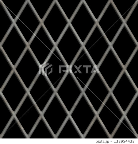 Chainlink Metal Fence on Black Background Chainlink Metal Fence on Black Background 138954438