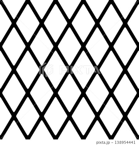 Metal Chainlink Fence Diamond Pattern Mask 138954441