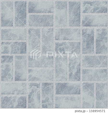 Pale Blue Weathered Brick Stone Texture Background 138954571