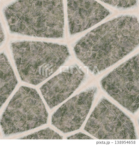 Grey Flat Stone Path and Pebble Ground Texture Pattern 138954658