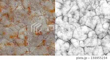 Frozen Wall Texture and Height Map Comparison 138955234