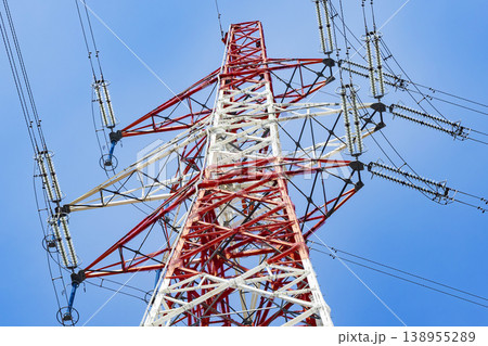 鉄塔 高圧鉄塔 送電線 鉄塔 高圧鉄塔 送電線 138955289