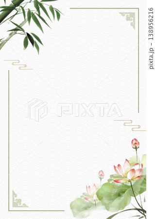 Natural and elegant lotus-themed illustration 138956216
