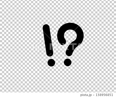 一個簡單的感嘆號/問號圖示（表示驚訝、疑問、警告） 138956851