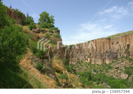 Scenic Ihlara Valley Canyon in Cappadocia. 138957394